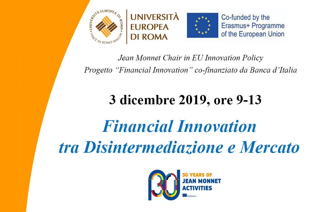 Seminario Financial Innovation tra Disintermediazione e Mercato