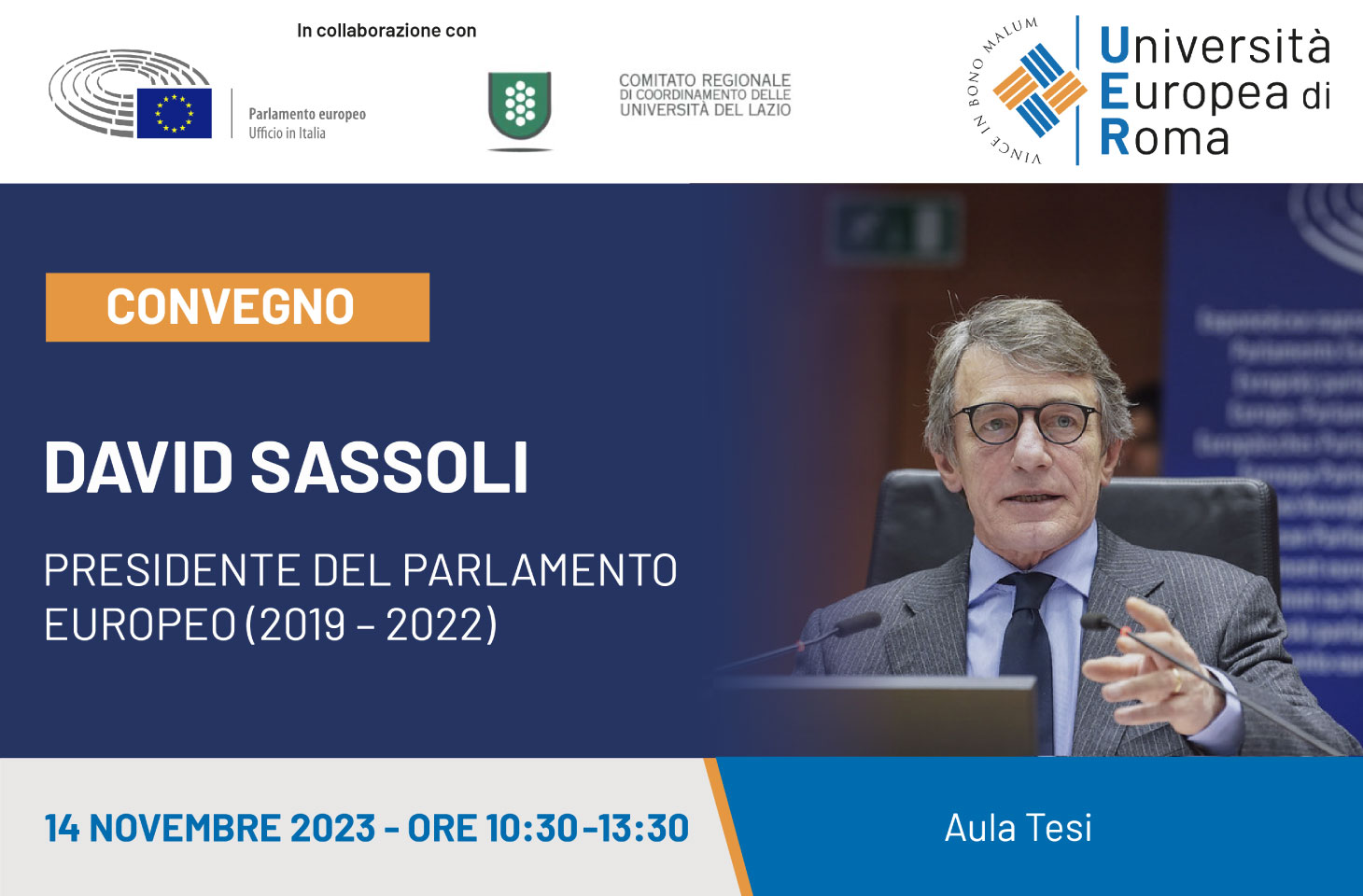 Convegno su David Sassoli