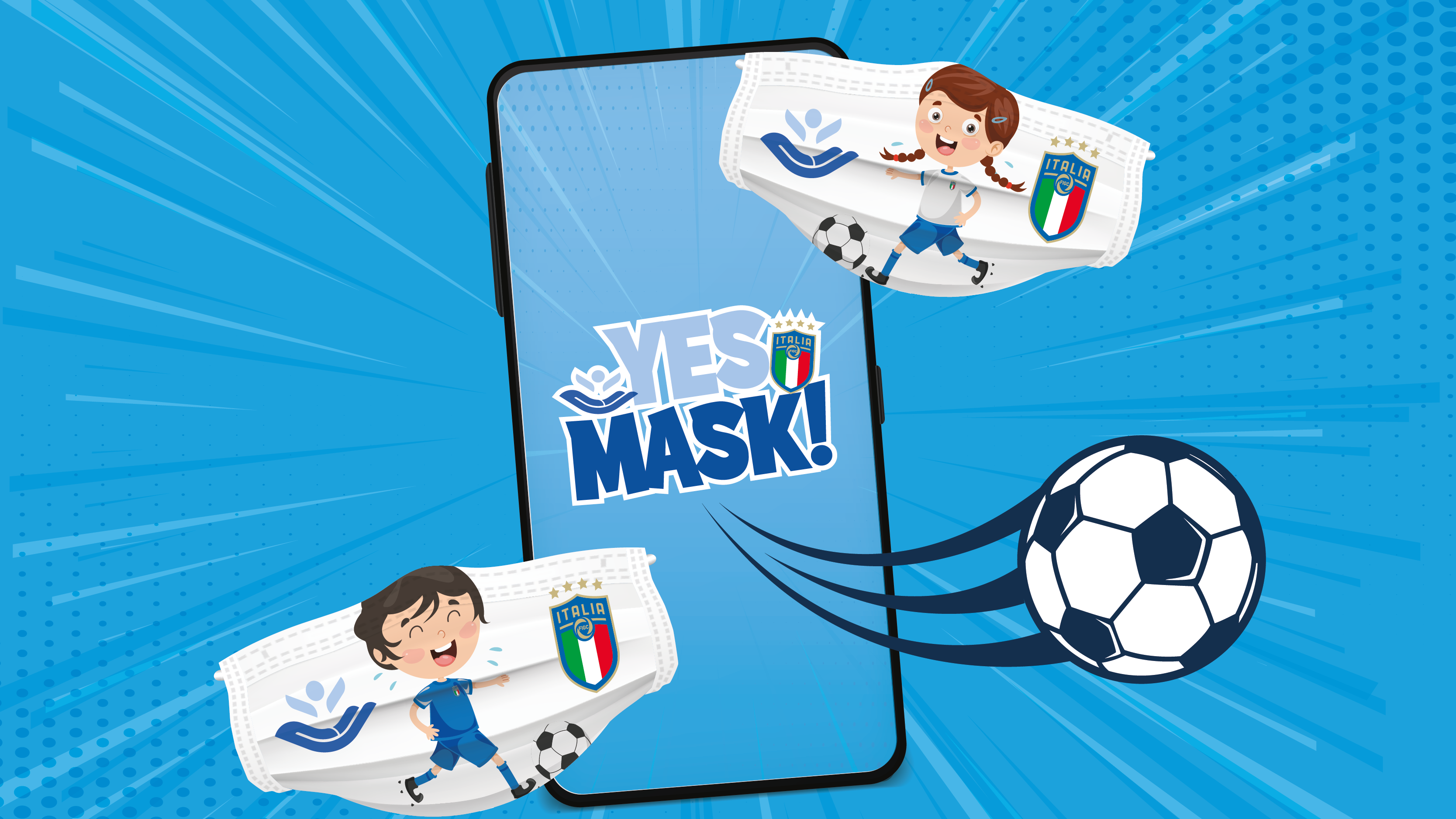 YES MASK, la campagna Instagram anti-Covid di FIGC e Bambino Gesù