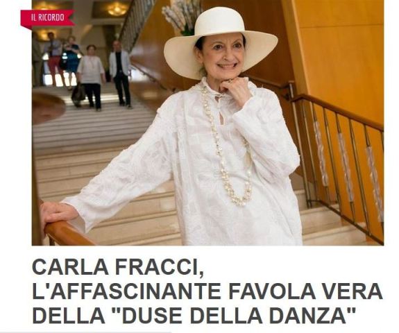 Luciano Regolo ricorda Carla Fracci