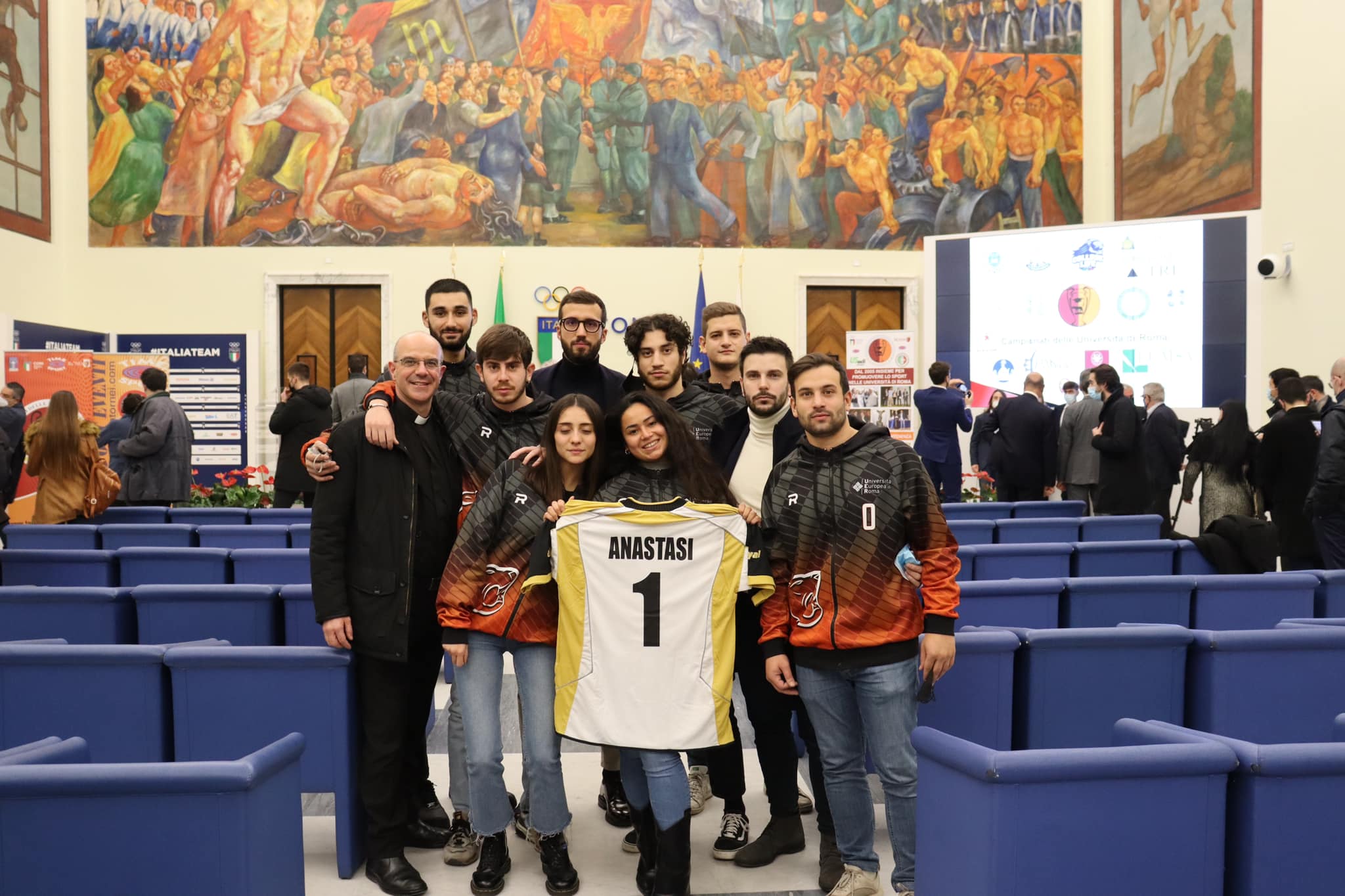 I Panthers all’inaugurazione dei Campionati delle Università romane