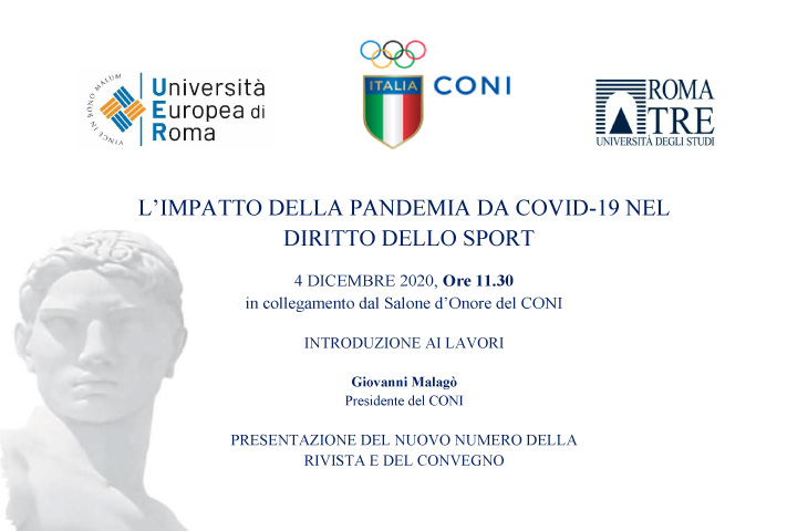 Convegno online su Covid-19 e Diritto Sportivo