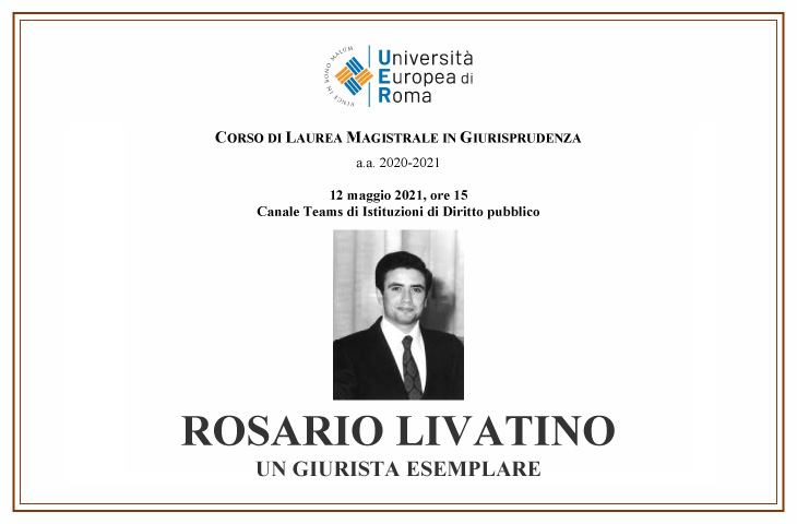 Rosario Livatino – Un giurista esemplare