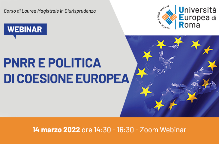 Webinar PNRR e politica di coesione europea