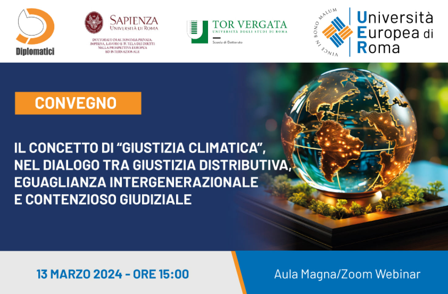 Convegno sul tema della “giustizia climatica”