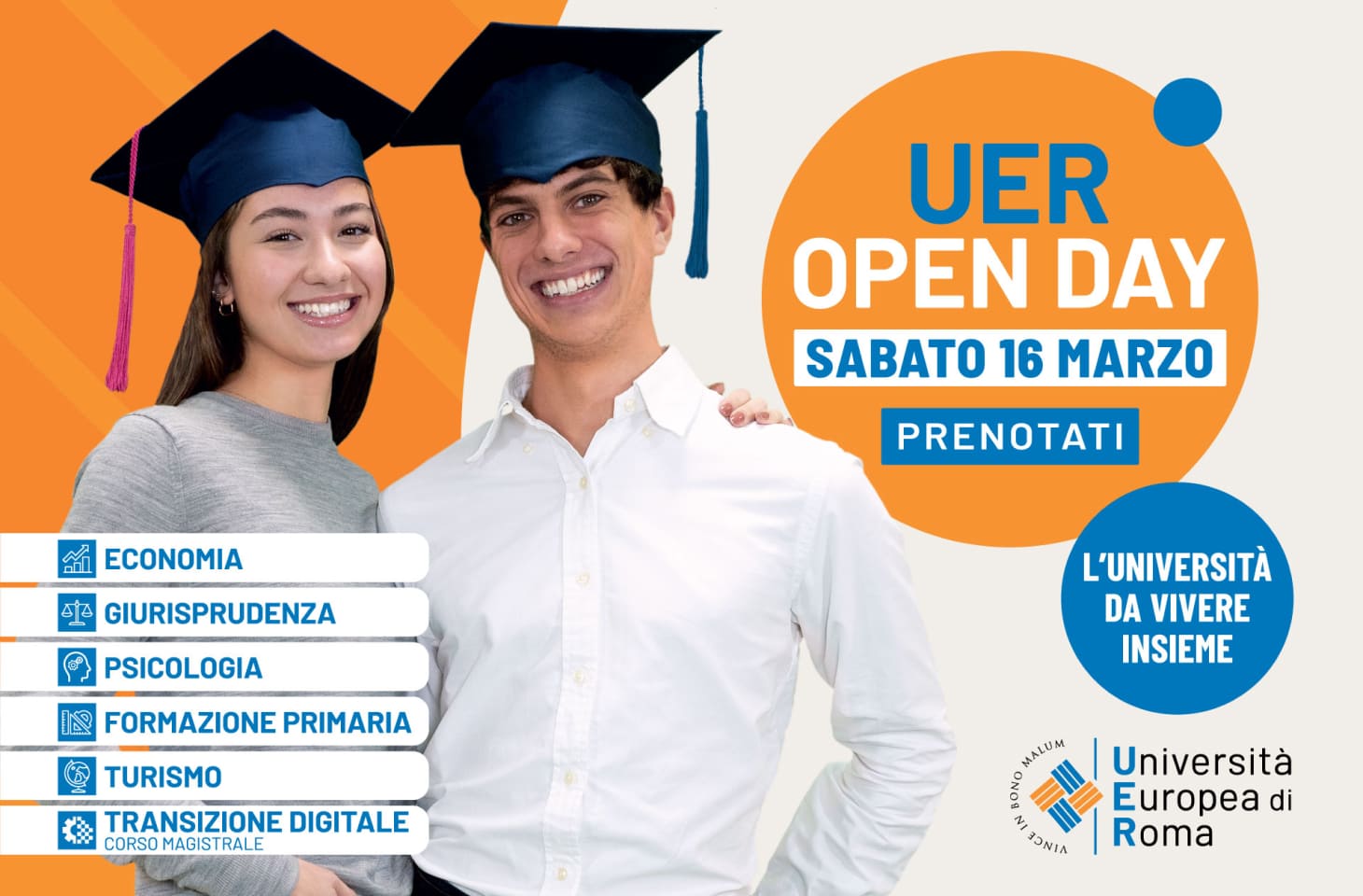 Open Day per tutti i Corsi di Laurea – Sabato 16 marzo ore 10:30