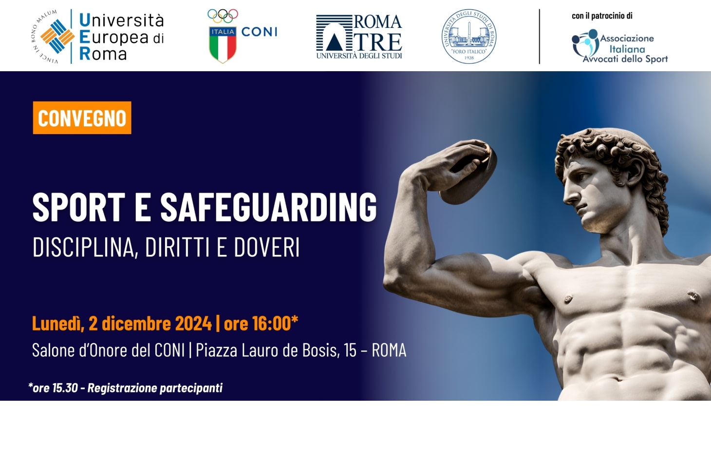 Convegno sul Safeguarding nello Sport