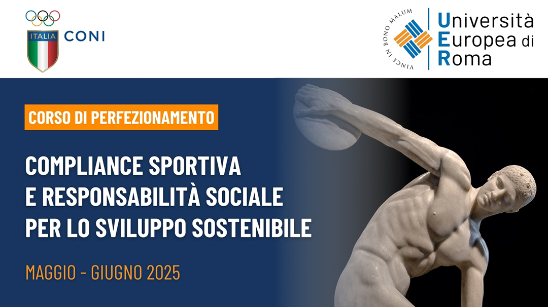 Corso di perfezionamento Compliance sportiva e responsabilità sociale per lo sviluppo sostenibile