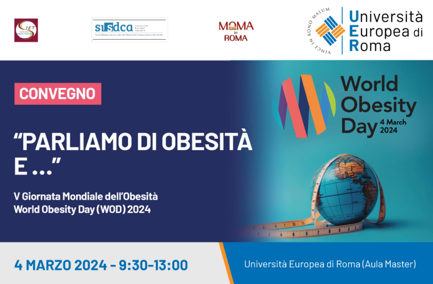 Convegno in occasione del 5° World Obesity Day