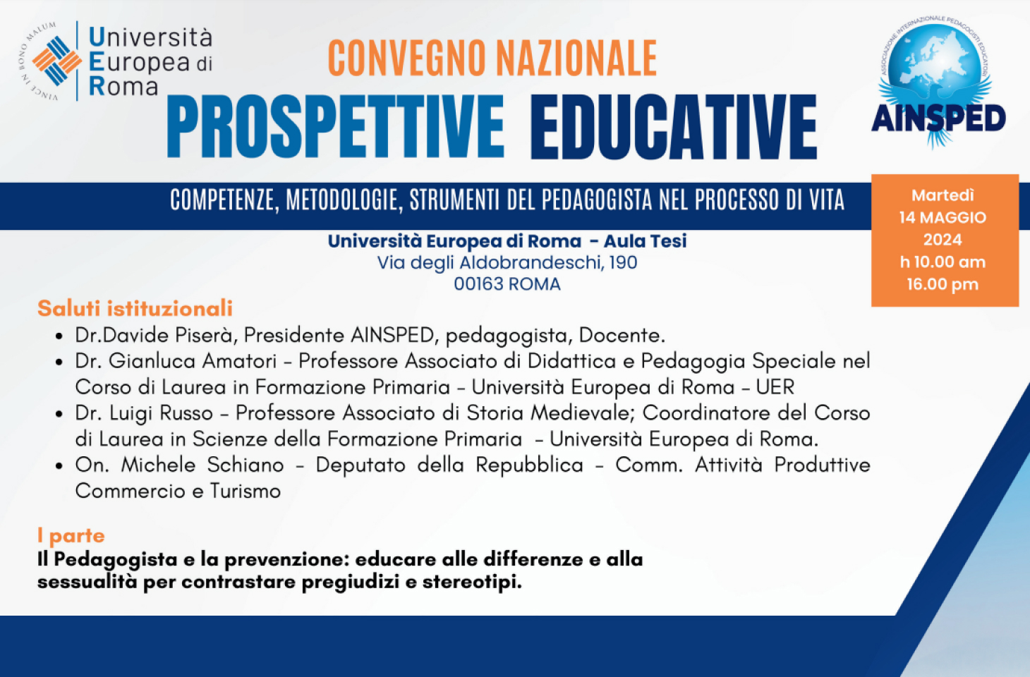 Convegno nazionale sulle prospettive educative