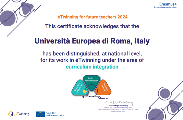 Certificato ITE Award Assegnato ad UER