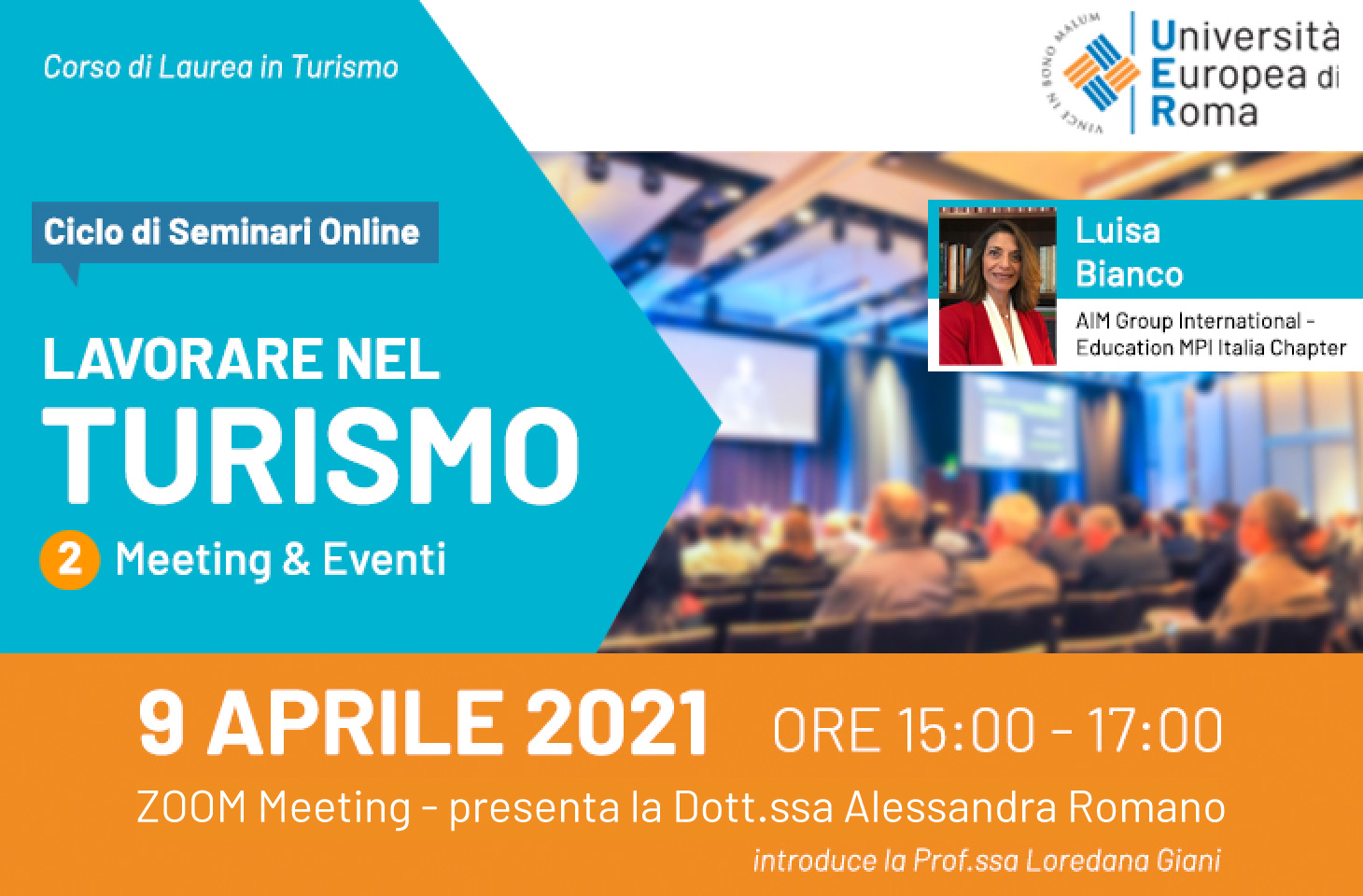 Lavorare nel turismo – Meeting & Eventi