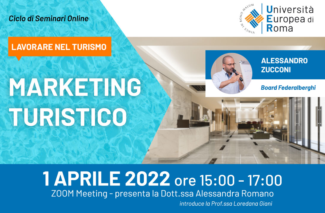 2° ciclo di Seminari online “Lavorare nel Turismo”